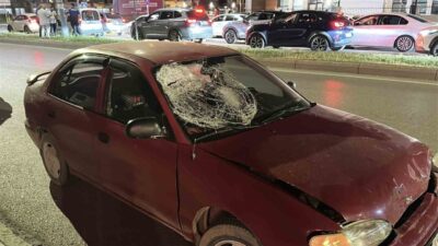 Samsun’da meydana gelen bir trafik kazasında, bir otomobil ile bir