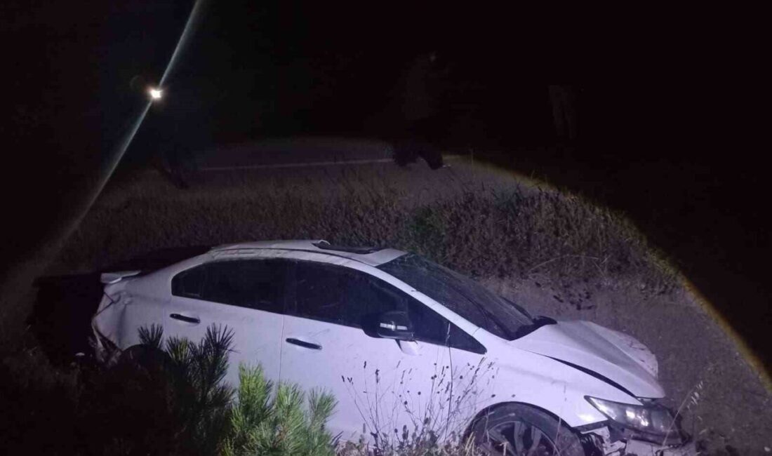 Bilecik’te bir otomobilin su kanalına düşmesi sonucu meydana gelen kazada