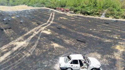 Adana’nın İmamoğlu ilçesinde, Hacıhasanlı Mahallesi’nde park halindeki bir otomobilde başlayan