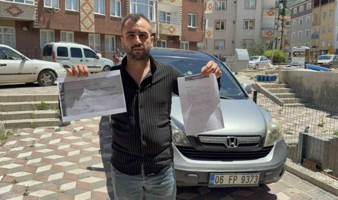 Tokat’ta bir vatandaş, ikinci el olarak satın aldığı aracın borcunu