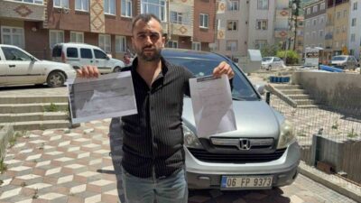 Tokat’ta bir vatandaş, ikinci el olarak satın aldığı aracın borcunu