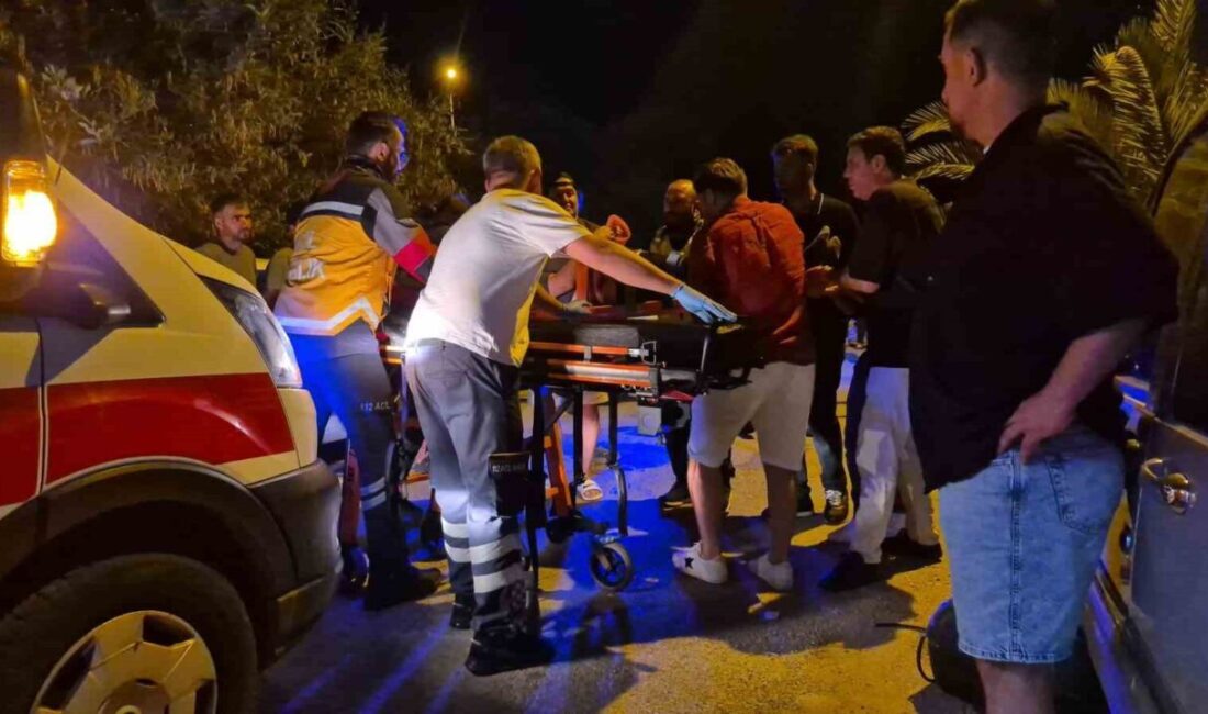 Bodrum ilçesinde, gece saatlerinde yaşanan olayda iddiaya göre hızla ilerleyen