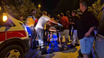 Bodrum ilçesinde, gece saatlerinde yaşanan olayda iddiaya göre hızla ilerleyen