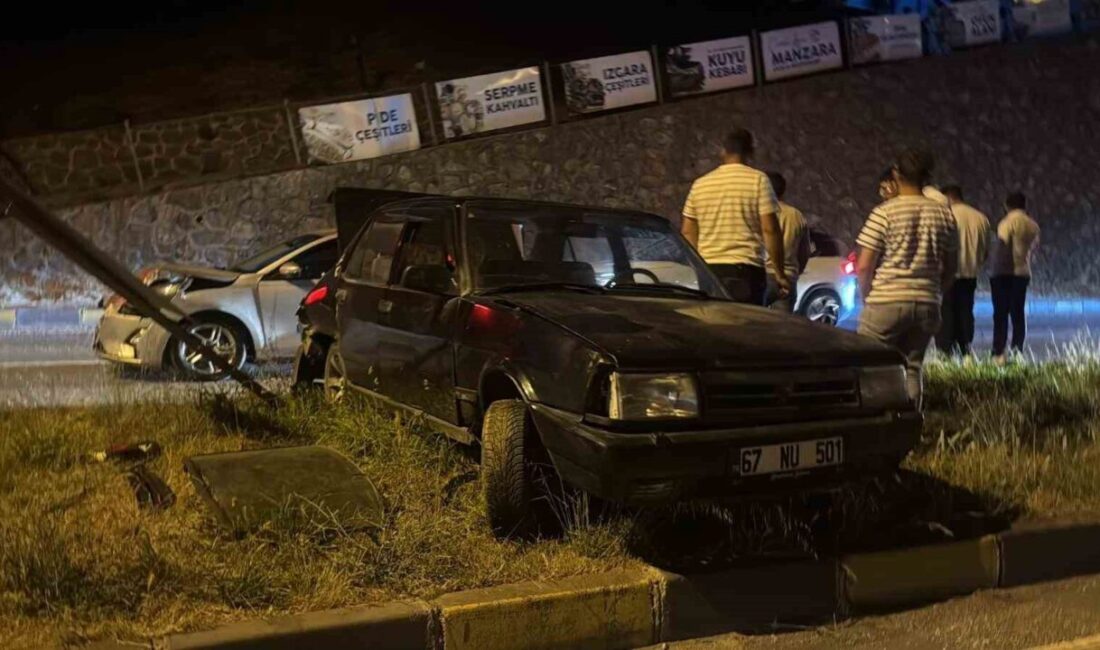 Alaplı ilçesinde meydana gelen trafik kazasında bir araç yaklaşık 100