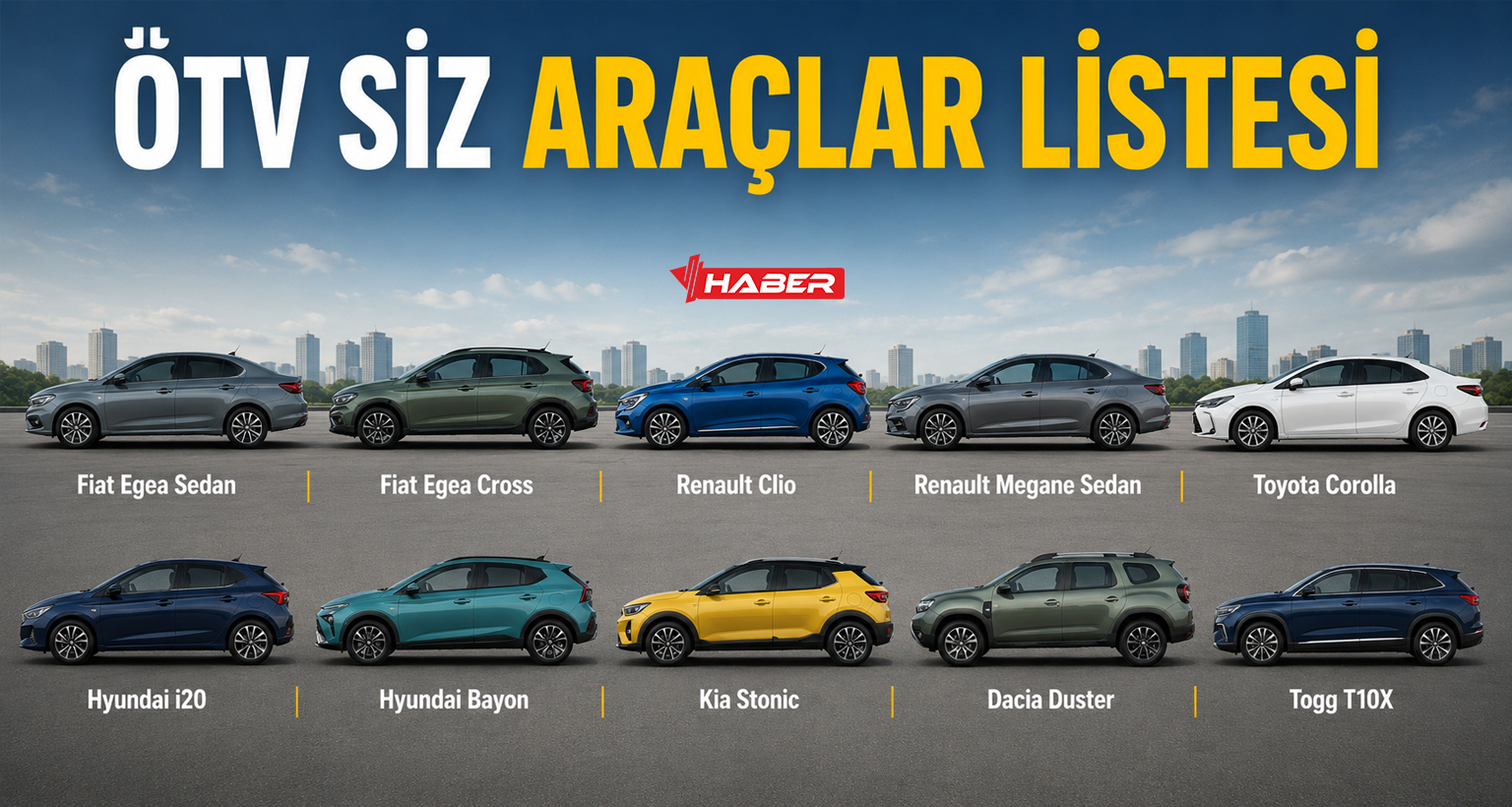 ötv siz araç listesi