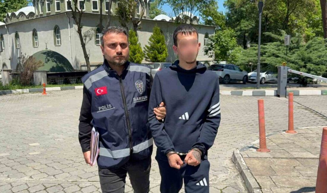 Samsun’un İlkadım ilçesinde meydana gelen olayda, park halindeki motosikletlere zarar