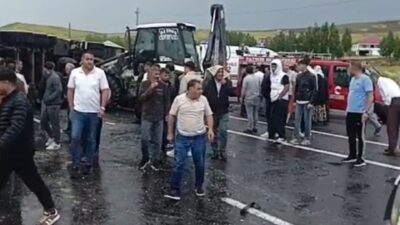 Ağrı’nın Patnos ilçesinde meydana gelen zincirleme trafik kazasında bir kişi