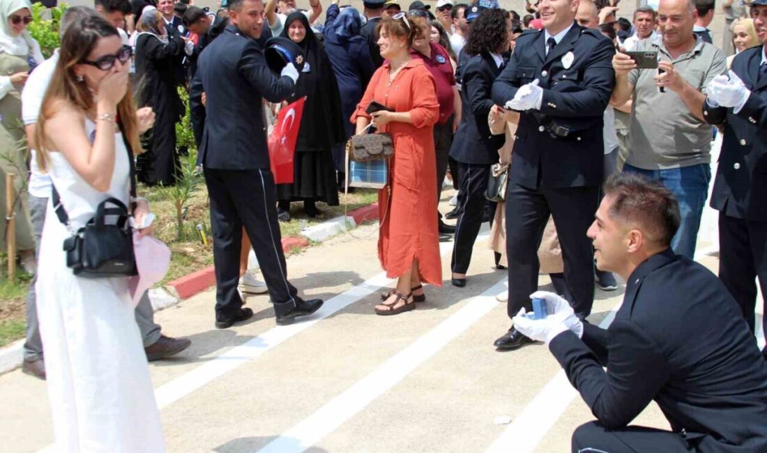 Adana’da düzenlenen 32. dönem Polis Meslek Eğitim Merkezi mezuniyet töreninde,