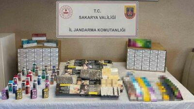 Sakarya’da Jandarma ekipleri, kaçakçılık suçlarıyla mücadele kapsamında 3 ilçede operasyon