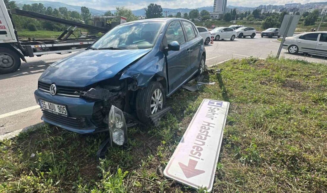 Samsun’da sık sık trafik kazalarının meydana geldiği Şehir Hastanesi Kavşağı’nda