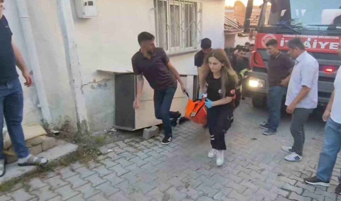 Samsun’un Vezirköprü ilçesindeki bir evde meydana gelen yangında bir kişi
