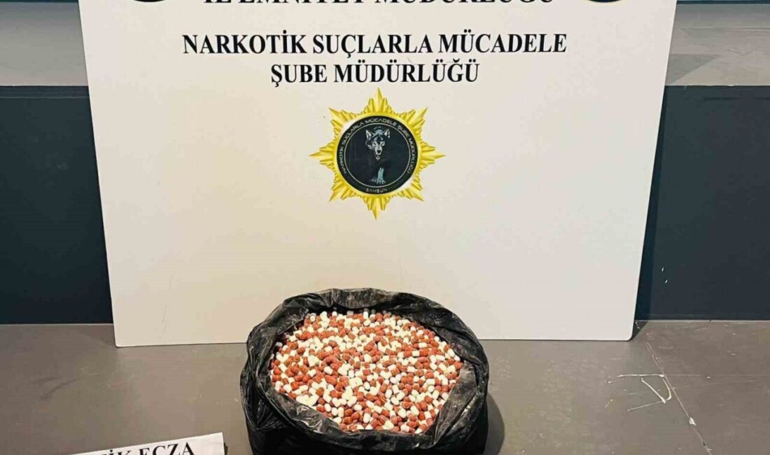 Samsun’un İlkadım ilçesinde Narkotik Suçlarla Mücadele Şube Müdürlüğü ekipleri tarafından