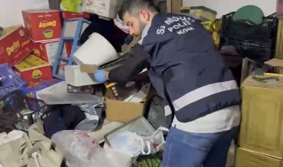 Samsun’da polis ekipleri tarafından düzenlenen operasyonda, çok sayıda kaçak ürün