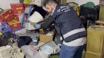 Samsun’da polis ekipleri tarafından düzenlenen operasyonda, çok sayıda kaçak ürün