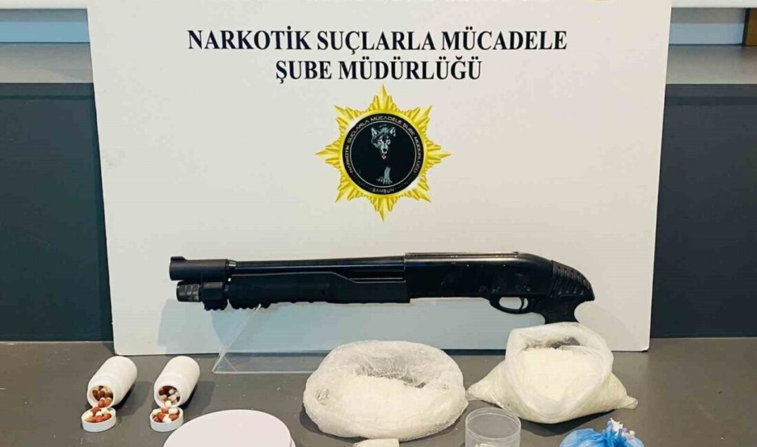 Samsun’un Atakum ilçesinde, Narkotik ekipleri tarafından düzenlenen bir operasyonda 831