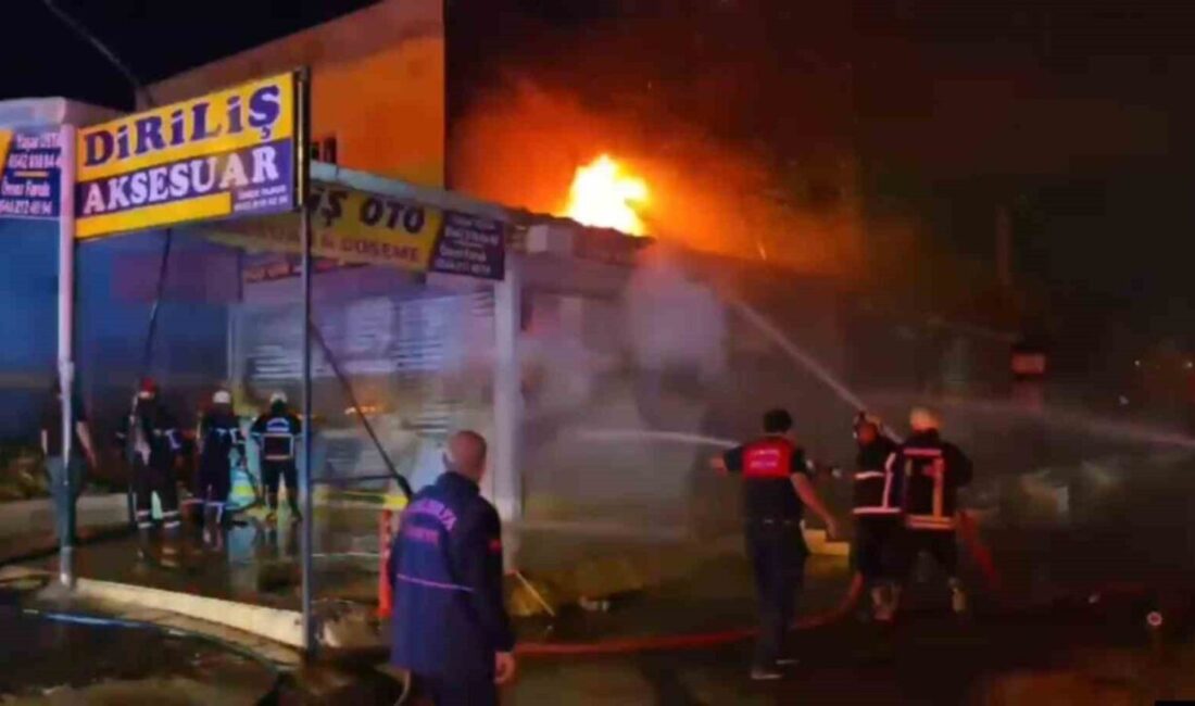Şanlıurfa’da gece geç saatlerde meydana gelen yangın iki farklı iş