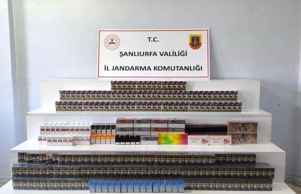 Şanlıurfa’nın Viranşehir ilçesinde yapılan denetimlerde ve operasyonlarda binlerce kaçak sigara