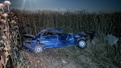 Şanlıurfa’nın Ceylanpınar ilçesinde bir otomobilin şarampole devrilmesi sonucu 4 kişi