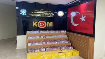 Şanlıurfa’da düzenlenen bir operasyonda, 1,5 milyon TL değerinde kaçak sigara