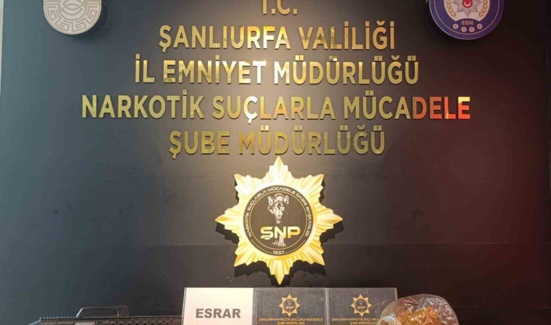 Şanlıurfa’da polis ekipleri tarafından gerçekleştirilen uyuşturucu operasyonunda 3 şüpheli gözaltına