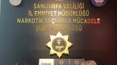 Şanlıurfa’da polis ekipleri tarafından gerçekleştirilen uyuşturucu operasyonunda 3 şüpheli gözaltına