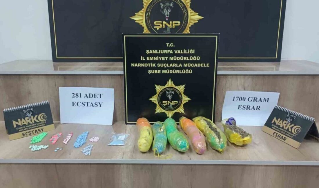 Şanlıurfa’da polis ekipleri tarafından düzenlenen uyuşturucu operasyonunda 5 kişi gözaltına