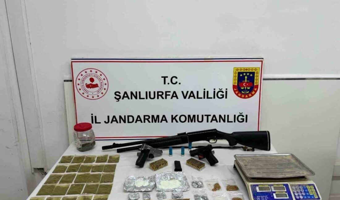 Suruç ilçesinde gerçekleştirilen bir uyuşturucu operasyonunda çeşitli miktarlarda uyuşturucu madde,
