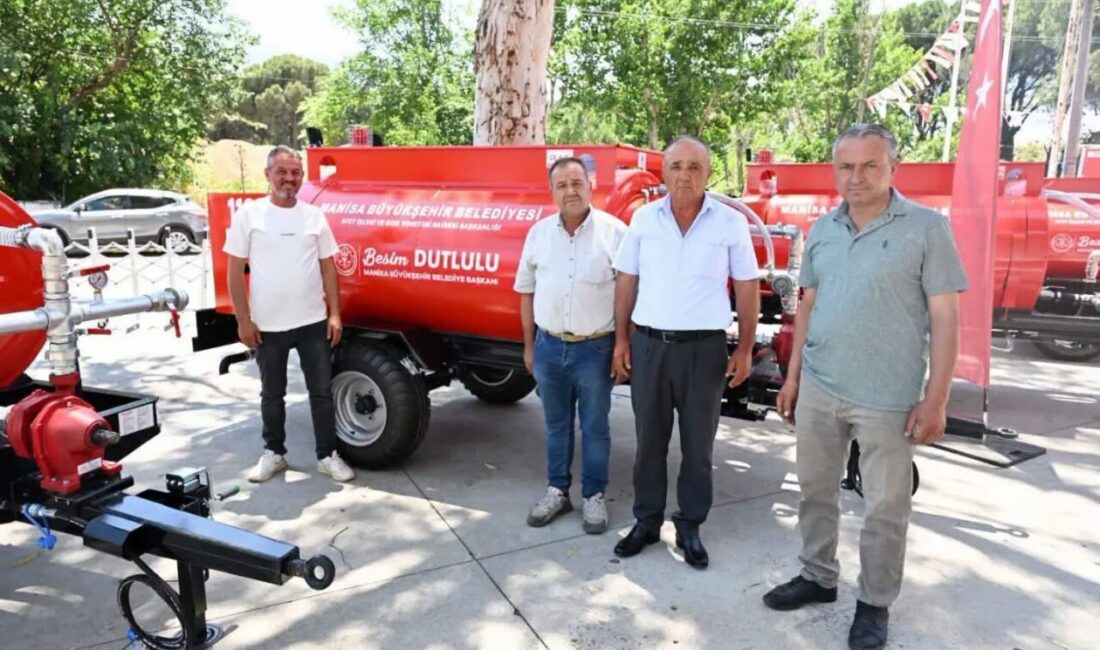 Manisa Büyükşehir Belediyesi ve Sarıgöl Belediyesi iş birliğiyle sağlanan yangın