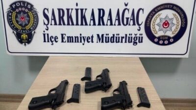 Isparta İl Emniyet Müdürlüğü ekipleri, Şarkikaraağaç ilçesinde yaptıkları operasyonda 3