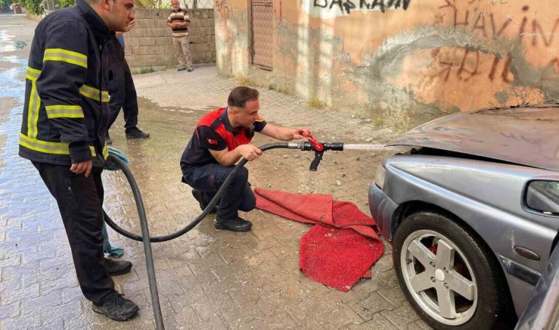 Siirt’te bir otomobilin park halindeyken çıkan yangın kısa sürede kontrol