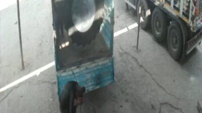 Siirt’in Kurtalan ilçesinde bulunan bir iş yerinde yaşanan olayda, şişirilen