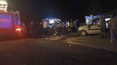 Sivas’ın Gürün ilçesine bağlı Konakpınar mevkisinde meydana gelen trafik kazasında,