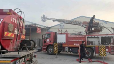 Mersin’in Tarsus ilçesindeki bir iş yerinde meydana gelen yangın, hızlıca