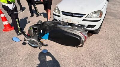 Kütahya’nın Tavşanlı ilçesinde meydana gelen trafik kazasında bir otomobil ile
