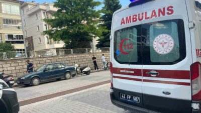 Tavşanlı ilçesinde meydana gelen trafik kazasında, motosiklet sürücüsü hafif ticari
