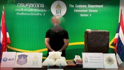 Bangkok’taki Suvarnabhumi Havalimanı’nda Brezilya’dan gelen bir Türk vatandaşı, bavulunda yaklaşık