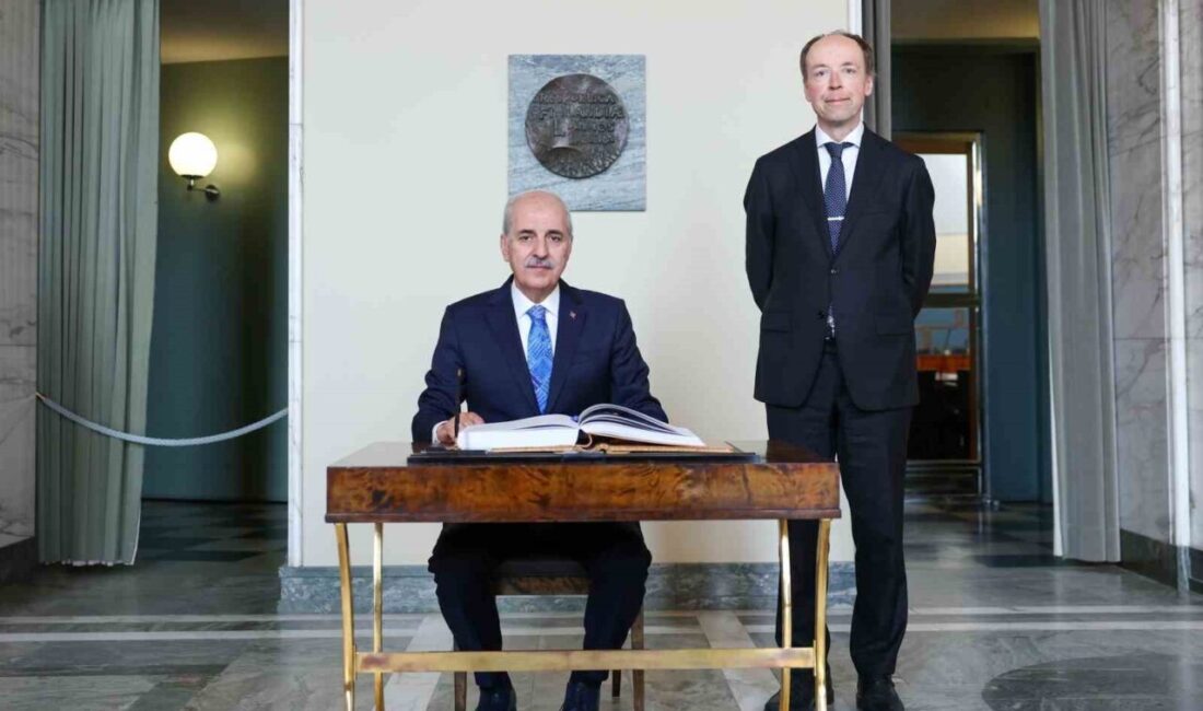 TBMM Başkanı Numan Kurtulmuş, Finlandiya’nın başkenti Helsinki’de resmi ziyarette bulunduğu