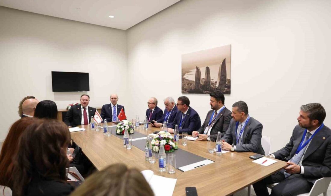TBMM Başkanı Numan Kurtulmuş, Bakü’de KKTC Cumhuriyet Meclisi Başkanı Ziya