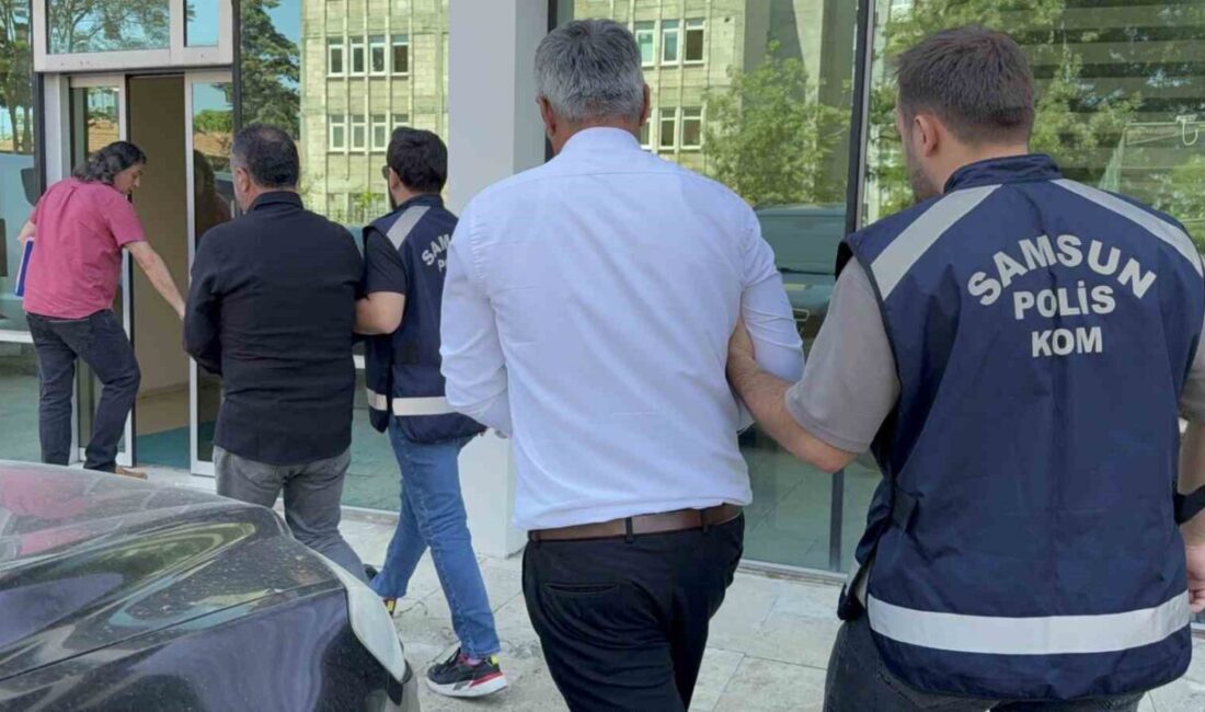 Samsun’da tefecilik suçuna karşı düzenlenen operasyonda yakalanan 2 şüpheli, adli