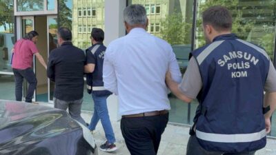Samsun’da tefecilik suçuna karşı düzenlenen operasyonda yakalanan 2 şüpheli, adli