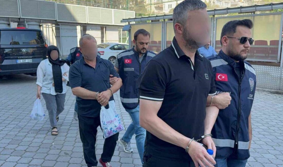 Samsun’da tefecilik suçuna ilişkin düzenlenen operasyonda 1’i kadın 3 kişi