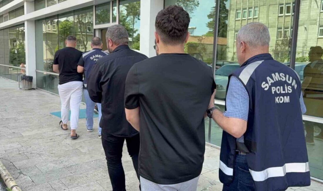 Samsun’da gerçekleştirilen eş zamanlı operasyonda tefecilik, yağma ve nitelikli dolandırıcılık