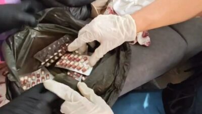 Tekirdağ’ın Süleymanpaşa ilçesinde gerçekleştirilen operasyonda, 403 adet sentetik hap ve