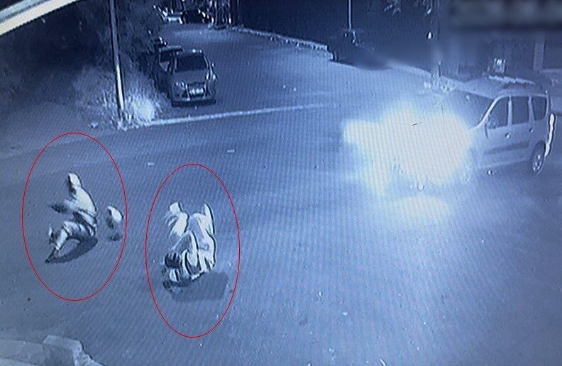 Çorlu ilçesinde meydana gelen bir trafik kazasında, sollama yapmaya çalışan