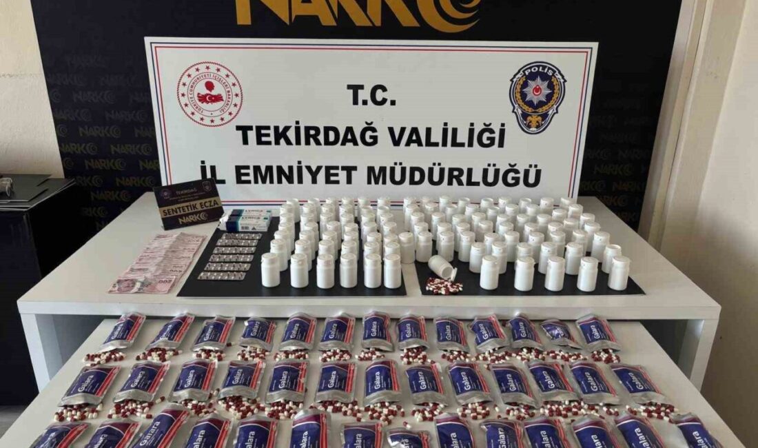 Tekirdağ’da gerçekleştirilen operasyonlarda zehir tacirlerine karşı yürütülen çalışmalar sonucunda 3