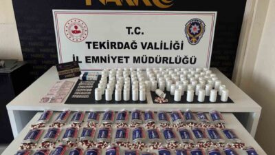 Tekirdağ’da gerçekleştirilen operasyonlarda zehir tacirlerine karşı yürütülen çalışmalar sonucunda 3