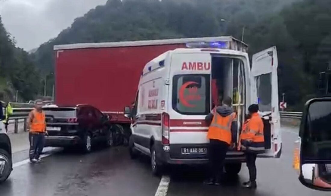 TEM Otoyolu Bolu Dağı geçişinde bugün meydana gelen bir kazada,