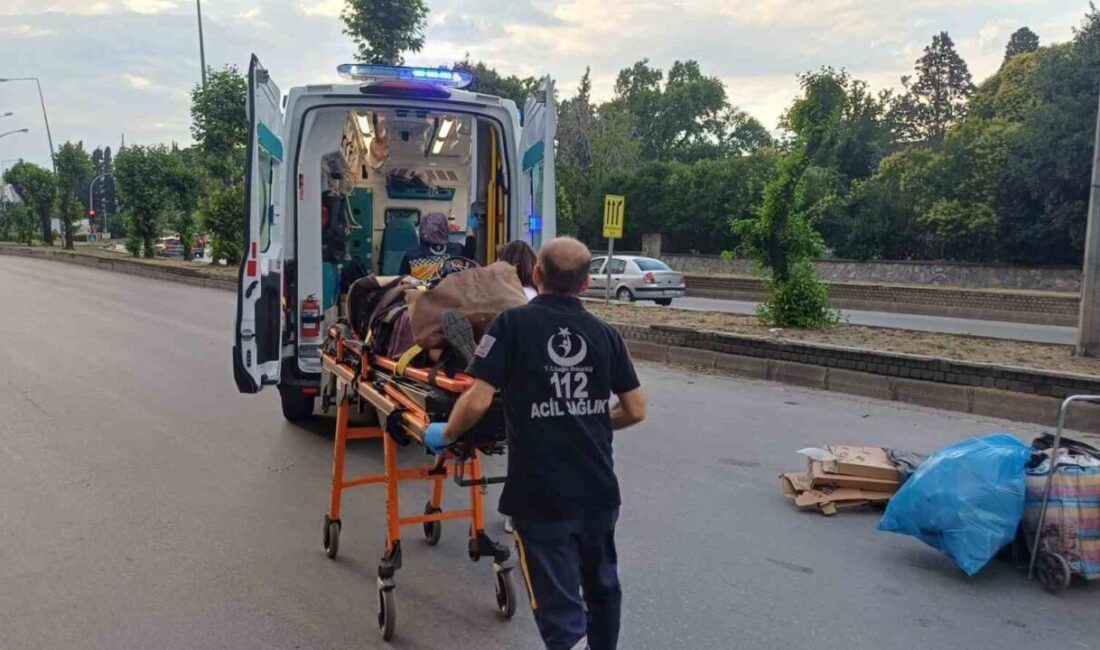 Aydın’ın Efeler ilçesinde, yol yapımı nedeniyle kapatılan bir alanda motosikletin