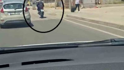 Hatay’da, Antakya ilçesinde Habibi Neccar kavşağı mevkiinde ilerlerken akrobatik hareketler
