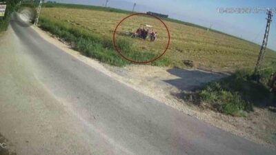 Antakya ilçesinde yaşanan olayda, bir çiftçi traktörün pulluğuna takılarak ölümle